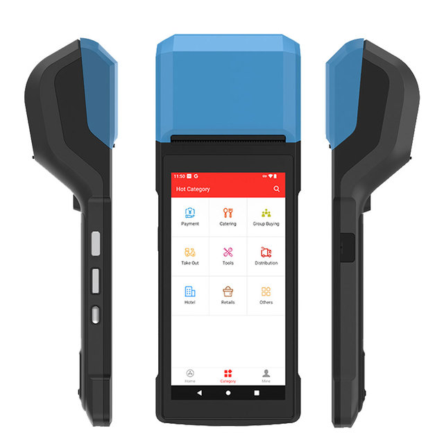 Smart Pos Handheld 13 Terminal GPS Wifi BT Android POS Terminal with Printer R330