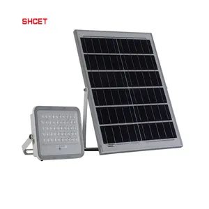 106 Hot selling PC lens solar led flood light for Park 50W 120W 150W 200W IP65 Outdoor SMD lamp with CE EMC LVD RoHS