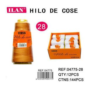 Filo da Cucito Ilan 28 Arancione Giallo, 2750 Metri, Confezione da 12 Pezzi - Product Image 3