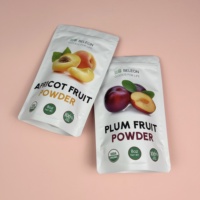 Emballage en plastique de 8 oz avec doublure en aluminium Sacs en plastique conservés fraîcheur en poudre de fruits abricot et prune