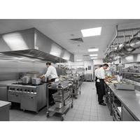 Peralatan Dapur Restoran Komersial Set Lengkap Furnitur Dapur Industri Stainless Steel