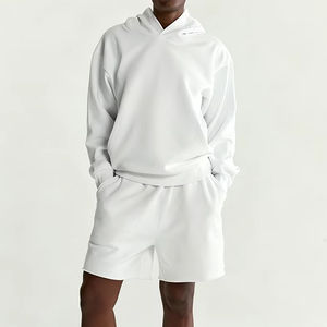 Sudadera de Moda para Hombre, Estilo Urbano, Holgada, con Bolsillo, Hombros Caídos, de Algodón Grueso y Cálido para Invierno - Product Image 3