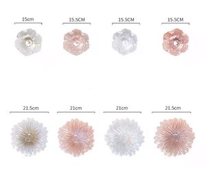 Vente en gros de saladier en verre écologique de haute qualité et assiettes à dessert fleuries pour les mariages, les écoles et les familles - Product Image 1