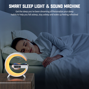 Multi-color Wireless Charger Beside Table Light with Bluetooth Mini <strong>G</strong> Shape LED Night Light <strong>Lamp</strong> for Kids - Product Image 5