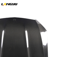 LANGyu 2015-2021 Accessoires de voiture C200 C180 C300 C260 Couvercle de capot moteur en fibre de carbone pour Mercedes Benz Classe C W205 Capot avant