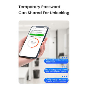 स्मार्ट टुया ऐप यू-आकार के फिंगरप्रिंट लॉक स्वाइप कार्ड कुंजी अनलॉक वाटरप्रूफ ग्लास दरवाजा लॉक - Product Image 3