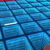Kostenloser Versand in 48H Dance Floor Requisiten RGB LED Ring Lights 100W Luminous Panel Solar