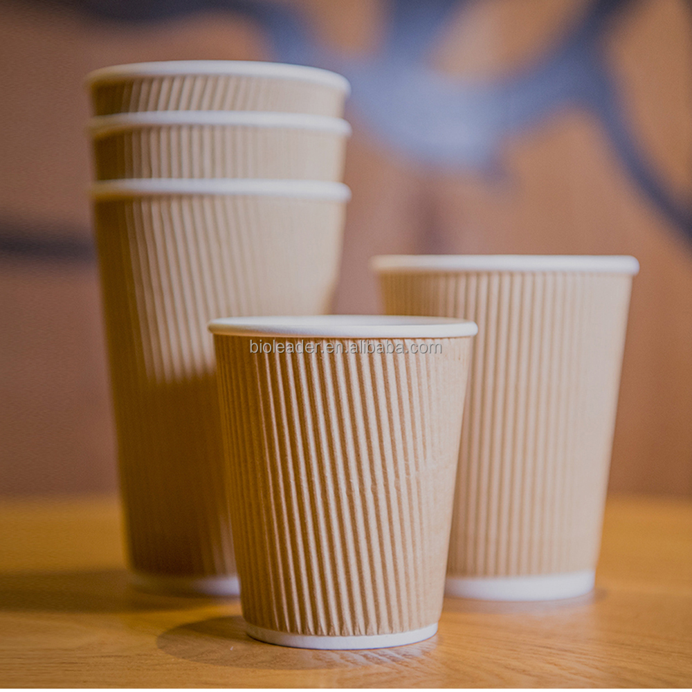 生物可降解一次性单双壁pla涂层咖啡纸杯 - buy paper cup,dispoable