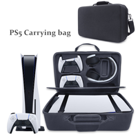Sac de rangement à bandoulière, étui de transport rigide en EVA pour PS5, sacoche de voyage imperméable et antichoc
