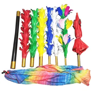 Magic Props Duster Flower Change Irregularly Umbrella Flag Discolor Tricks Unexpected Stage