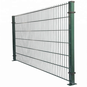 Valla de malla de alambre soldada doble con revestimiento de polvo de acero galvanizado rígido paneles de valla de jardín decorativos - Product Image 1