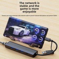 5 en 1 USB C Hub Multiport Adaptateur Type C USB 3.0 Transfert de données Gigabit Ethernet RJ45 Station d'accueil pour MacBook Pro
