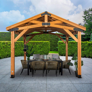 Kit de supports de <span class=keywords><strong>pergola</strong></span> galvanisés, <span class=keywords><strong>connecteur</strong></span> d'angle robuste pour cadre de poteaux en bois, idéal pour le bricolage extérieur - Product Image 1