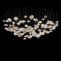 Lustre en forme de fleur JYLIGHTING pour décoration intérieure, hôtel, villa, centre commercial, escalier, projet personnalisé, LED moderne réglable