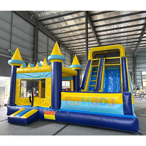 Château gonflable commercial en promotion, combo trampoline et toboggan gonflable pour la location événementielle - Product Image 3