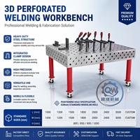Table de soudage flexible 3D nitrurée, station de soudage, fixation modulaire, plateforme de soudage pour la fabrication métallique