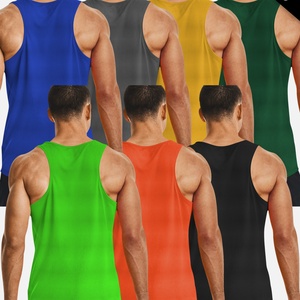BMTT01 7 Pack <b>Men's</b> Quick Dry Workout Tank <b>Tops</b> Breathable Gym Shortsleeve Muscle Shirts Knitted Summer for Active <b>Men</b> - Product Image 6