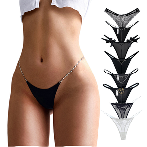 Tanga Erótica de Tiro Bajo para Mujer, Sin Costuras, Invisible, 95% Algodón + 5% Elastano, Material Ecológico, Antibacteriano, Alta Calidad - Product Image 1