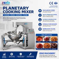 Mixer Masak Planetari Otomatis, Ketel Berjaket Industri untuk Penggilingan Tepung, Roti, Pabrik Anggur, Saus, Selai, Pasta Cabai, Daging