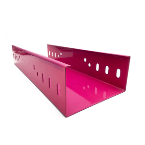 Bandeja de Cables de Acero con Recubrimiento en Polvo Rojo Resistente a la Corrosión para Cableado de Edificios Comerciales, Tamaño Personalizado - Product Image 1