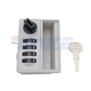 Cerradura de combinación de 4 dígitos sin llave de alta calidad MK706 cerradura de casillero de contraseña mecánica de 4 diales cerradura de leva de plástico maestra - Product Image 2