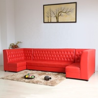 (SP-KS391) Mobilier de restaurant rembourré à prix abordable pour intérieur, banquette de restaurant