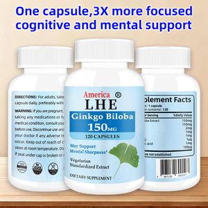 Offre Spéciale : Complément de Ginkgo Biloba Extra Fort – Extrait de Ginkgo Biloba pour Soutenir la Fonction Cérébrale, 150 mg, 120 Capsules de Ginkgo Biloba - Product Image 5