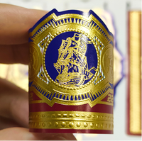 Bandes et étiquettes de cigares personnalisées imprimées, durables et écologiques, anneaux de cigares adhésifs personnalisés pour un emballage et une promotion haut de gamme