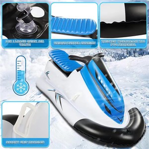 Traîneau gonflable de motoneige frais résistant au froid personnalisé <span class=keywords><strong>pour</strong></span> <span class=keywords><strong>2</strong></span> personnes et avec siège de 30 pouces - Product Image 2