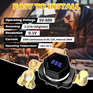 Interrupteur de déconnexion de batterie le plus vendu avec voltmètre pour bateaux, voitures, camping-cars, camions – Le meilleur choix pour les disjoncteurs - Product Image 2