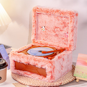 Reproductor de CD Portátil Retro con Carcasa Esponjosa, Altavoces Dobles de 5W, Control Remoto, Puerto AUX de 3.5mm, Decoración para el Hogar/Escritorio, Regalo Festivo, Directo de Fábrica - Product Image 5
