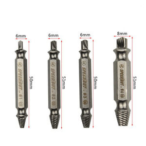 4 Piece tốc độ cao thép đôi đầu vít extractor đa mục đích loại bỏ tuốc nơ vít đầu công cụ - Product Image 4