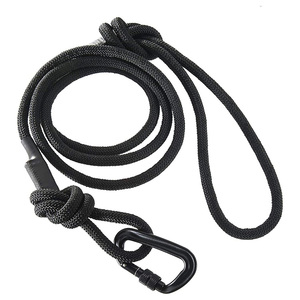Custom Pet Dog <strong>Rope</strong> Leash with Carabiner Clip, Heavy Duty Mountain Climbing <strong>Rope</strong> Slip <strong>Lead</strong> for Medium and Large Dogs - Product Image 2