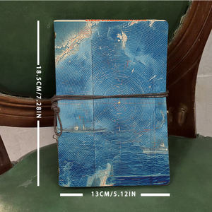 A6 Notebook le bon choix pour la pratique du grand livre <span class=keywords><strong>des</strong></span> étudiants en comptabilité et les notes <span class=keywords><strong>des</strong></span> <span class=keywords><strong>états</strong></span> <span class=keywords><strong>financiers</strong></span> avec <span class=keywords><strong>des</strong></span> navires Ocean Map Comp - Product Image 4