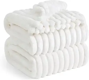 Promotional Luxury Microfiber Soft Lightweight Plush Cozy Flannel Fleece Throw Coral Fleece Blankets