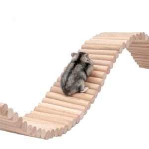 Escalera de escalada para hámster, puente colgante de madera para cobayas, ratas, erizo, jerbos, ratón, planeador de azúcar y animales pequeños - Product Image 1