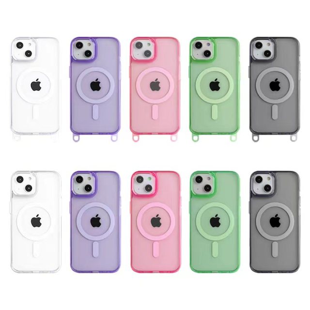 2026 New Custom Shockproof Waterproof Sports Design Crossbody Lanyard Strap Phone Case for 17 15 14 Pro 16 Pro Max