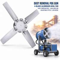 Ventilateur axial à 4 pales en alliage d'aluminium à angle réglable, pour élimination de la poussière, pistolet anti-buée, haute température, faible bruit