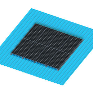 Système de support de montage <span class=keywords><strong>solaire</strong></span> BIPV à inclinaison fixe durable SunRack SFS-BIPV-M, cadre en aluminium anodisé, résistance au vent de 130 mph, 1,4 KN/ neige - Product Image 2