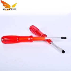 Nhà Máy Bán Buôn Màu Đỏ Trong Suốt Xử Lý Phẳng Lưỡi Rãnh Tuốc Nơ Vít Crv Phillips Từ Tuốc Nơ Vít - Product Image 4