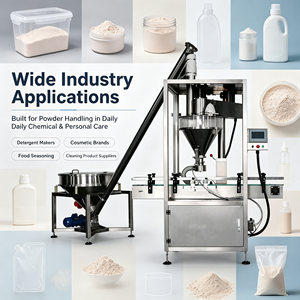 Macchina Riempitrice Automatica a Basso Mantenimento per Polvere Detergente Secca da 100-<span class=keywords><strong>500</strong></span>-1000g con Pesatura e Sigillatura Bottiglie - Product Image 2