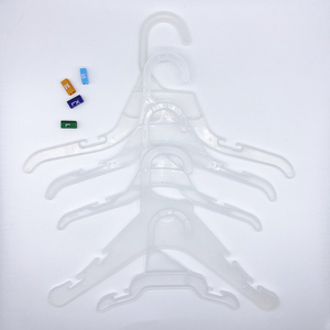 Cintre transparent en PP pour animaux de compagnie, cintre brillant en plastique, support multifonctionnel pour vêtements, idéal pour armoire et supermarché - Product Image 4