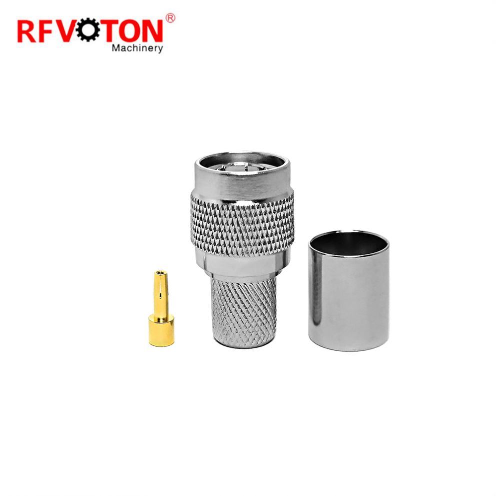Connettore maschio RP-TNC per RG58 LMR195 RG303 RG141 RG142 RG400 cavo Connettore maschio RP-TNC per RG58 LMR195 RG303 RG141 RG142 RG400 cavo