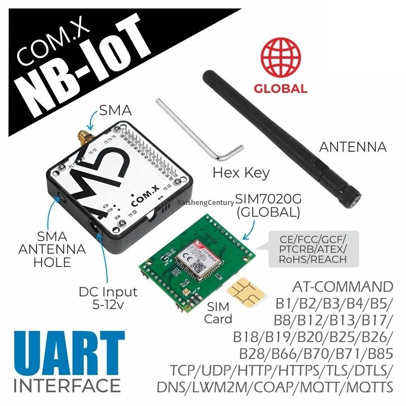 Multi Band Cell Comm Module COMX NBIoT multi-band wireless communication module SIM7020G ...