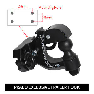 トヨタプラドLc150Fj150アクセサリー用高品質マンガン鋼車球形牽引ハンガー牽引フック - Product Image 3