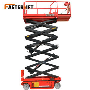 Selbstfahrende 6-16m Elektrische Hydraulische Scherenhebebühne 230-450KG Tragfähigkeit 20m Max. Höhe für Lager - Product Image 5