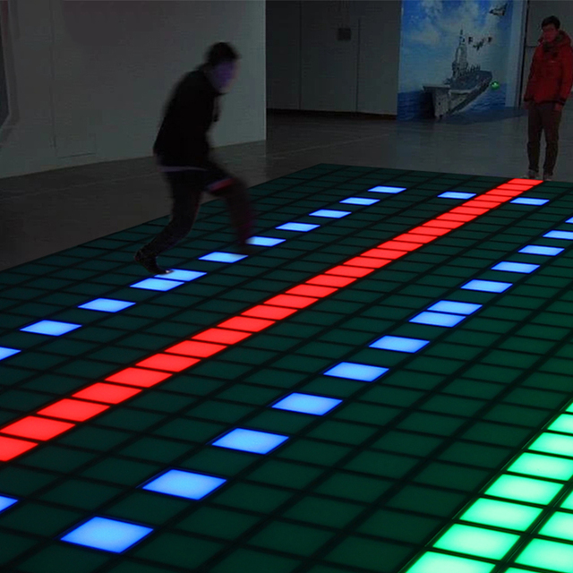 Factory Direct Led Floor Tiles Pressure Sensitive Interactive Floor Projector Game for Kids