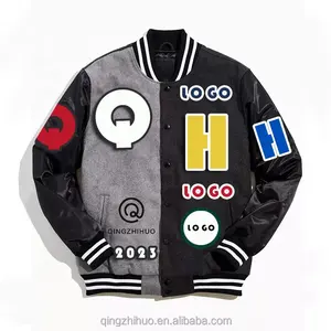 Custom Manufacturer High Quality Vintage Winter And Fall Men's Leather Baseball Letterman Varsity Jackets