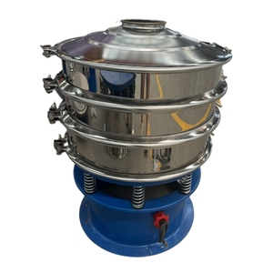 600mm 2層カーボンパウダー振動ふるい機 カッサバ澱粉ふるい機 円形振動ふるい機 ふるい分け回転ふるい機 - Product Image 1