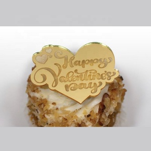 <span class=keywords><strong>Happy</strong></span> Valentines Day Acrylique Gâteau Topper pour Gâteau Fête Décoration Fournitures - Product Image 2